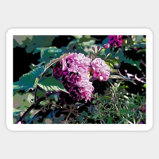 Purple Coastal Flowers Sticker